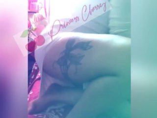 Tatted ebony with phat ass Strip Tease