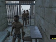 Preview 6 of Hot Male Prison - You Are Allowed to Wear Only Boxers Shorts, Mate!