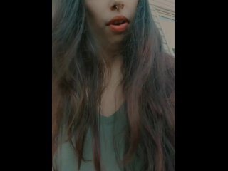 vertical video, public, verified amateurs, masturbating outside