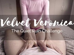 Video I'm going to tease your cock, but don't make a sound. Stay quiet challenge!
