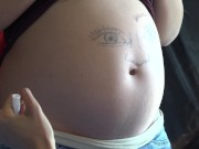 Preview 5 of Drawing on My Pregnant Belly 4K