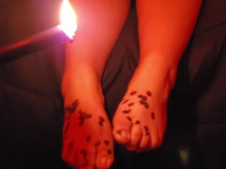 rough, candle wax, soles, latin