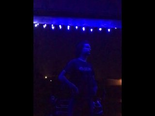 Went outside in freezing rain to turn off the lights got naked instead