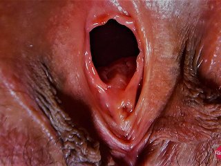 long labia, very close up, exclusive, view inside pussy