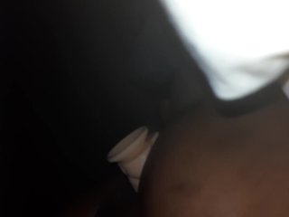 Bbw stroking tight a$$hole with dildo 