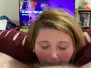 Preview 2 of BBW Teen Sucks Small Cock and Gets Cum Shot