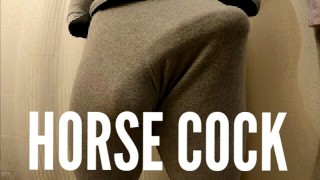 Male Strip Tease In Tight Grey Sweatpants BWC Bulge POV With Big Juicy Cumshot