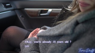 In The Parking Lot I Blowjob A Married Man In A Car 4K POV