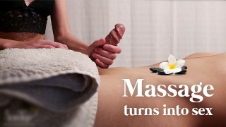 La massaggiatrice casalinga non ha potuto fare a meno di masturbarmi