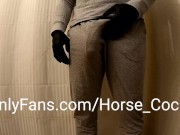 Preview 2 of Bisexual Male Stripper Strip Tease with Big White Cock in Grey Sweat Pants POV for Hot Juicy Cumshot