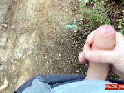 Preview 1 of Naive Girl Caught Me Masturbating Outside In Nature And Helped Me out
