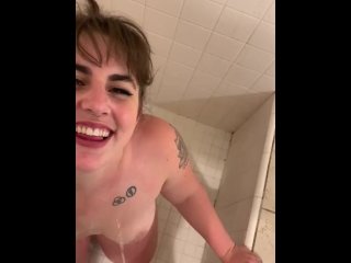 tattooed women, kink, pissing, public