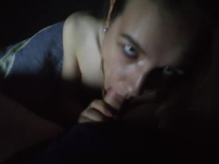 I climbed under the covers at night to the_boyfriend, blowjob and dirty talk,mouthful of cum