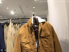 Video Risky quick sex in the fitting room - ISEEME BAE