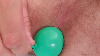 Inserción anal con globo