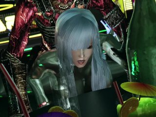 skyrim sexy latex_catsuit girl X monster