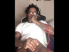 Stroking my bbc in my gaming chair - LongDickDezzy 