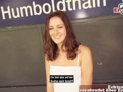 Preview 1 of SEX AT THE BUS STATION - Au Pair Girl Public pick up at berlin humboldthain