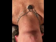 Preview 6 of 🔥Submissive Mature MILF POV Tongue Out Deepthroat Upside Down Face Fuck Bulge!