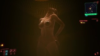 Cyberpunk 2077. Female hologram striptease. Virtual strip club | Cyberpunk