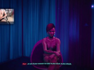 Cyberpunk 2077 - Sex Scene with prostitutes - Streamer forgot to turn off his camera -Big Dick Twink