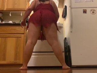 brunette, making food, fetish, play pussy