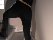 Preview 1 of Anal fuck in my yoga pants at the gym stairs.