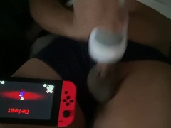 Muscular Solo with Toy while playing among us 