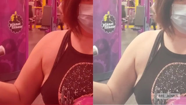 Voyeur Gym Workout with Sexy MILF Ms Jenna-Will you be my COVID Workout Partner? Wanna Spot Me?