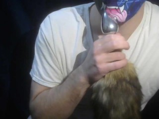 Furry Femboy Cums on Tail, too Horny from Quarantine