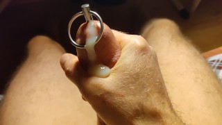 I'm Pulling Off With A Cum And Urethral Plug