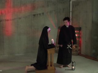 female orgasm, fetish, priest confession, priest