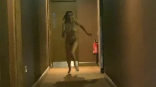 Flash And Dash In A Nude Hotel