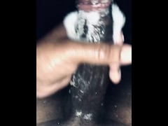 Explosive cum in shower