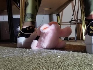 Toy Crushing with Adidas Superstar Sneaker