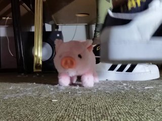 Toy Crushing with Adidas Superstar Sneaker