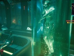Cyberpunk - erotic atmosphere in the game (striptease, posters, genitals) | 3D