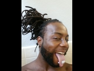 Boston Guy with BBC Double Tongue Rings and Long Tongue