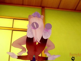 Furry Hentai - Dingo is fucked by a Horse