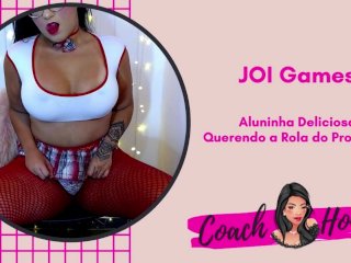 Aluninha Deliciosa Sentando na Rola do Professor! JOI_Games Punheta Guiada_# 16