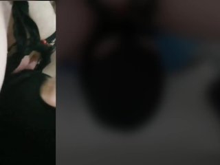 Face dildo riding. Face sitting homemade