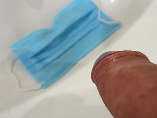 Pee on covid mask, nice smell now )