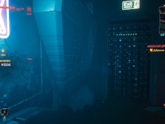 Cyberpunk. Sex with a blonde in erotic lingerie | Porno Game 3d