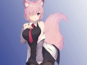 Preview 1 of Busty Kitsune Teacher Gets Turned On After Catching You Drawing Lewd Art In Class!