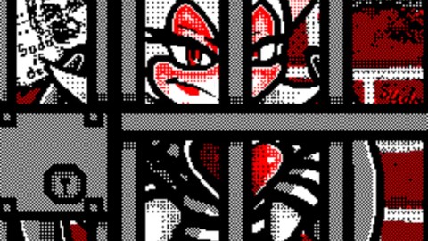 Rouge de vleermuis naar de gevangenis voor ondeugende flipnote-animatie