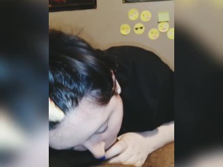 Trying Flavored Lubes onT Daddys dick