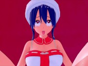 Preview 4 of FUTA FAIRY TAIL ERZA SCARLET CHRISTMAS COSTUME X WENDY MARVELL CHRISTMAS COSTUME (3D HENTAI)