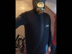 Gasmask with Neoprene suit