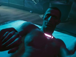 Cyberpunk 2077. Sex with a Guy, a Prostitute. Offered himself on the Street | PC Gameplay