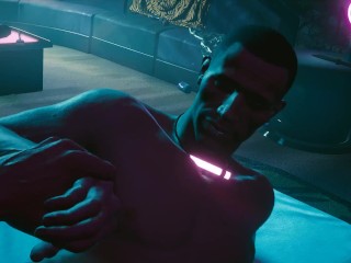 Cyberpunk 2077. Sex with a guy, a prostitute. Offered himself on the street | PC gameplay